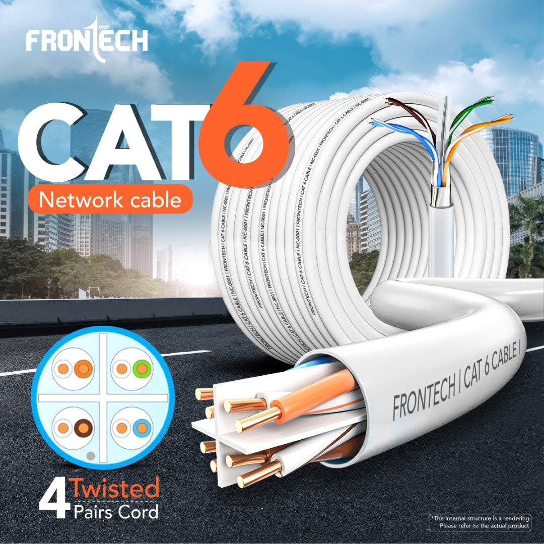 Frontech Cat6 Ethernet Cable/LAN Cable/Network Cable (NC-0001) Frontech Cat6 Ethernet Cable/LAN Cable/Network Cable (NC-0001)